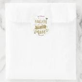 naughty est le nouveau beau étiquette autocollant  (Sac)
