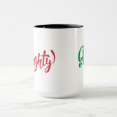 Naughty et Nice Christmas Mug (Centre)