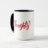 Naughty et Nice Christmas Mug (Devant gauche)
