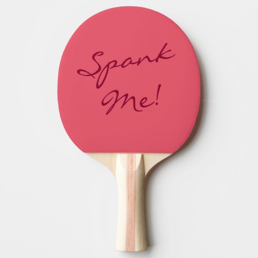 Naughty Fun Spank me Spanning Ping Pong Paddle Tafeltennisbatje (Voorkant)