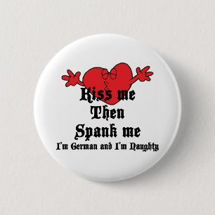 Naughty German Ronde Button 5,7 Cm