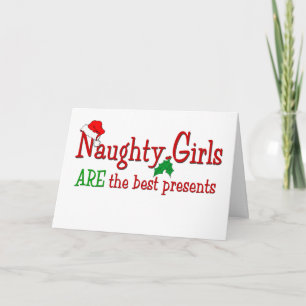 Naughty Girls Feestdagen Kaart