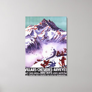 Naughty Gnomes Making Giant Snowball Poster Canvas Afdruk