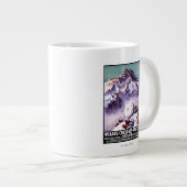 Naughty Gnomes Making Giant Snowball Poster Extra Grote Beker (Voorkant rechts)