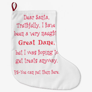 Naughty Great Dane Grote Kerstsok