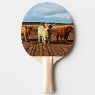 Naughty Highland Koeien Tafeltennisbatje