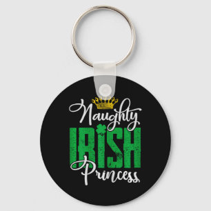 Naughty Irish Princess St Patrick's Day Ierland Sleutelhanger