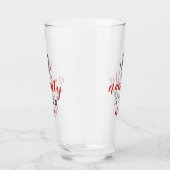 Naughty is de nieuwe Nice Snowman | Kerstmis Glas (Rechts)