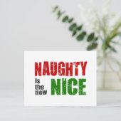 Naughty is het nieuwe Nice Feestdagenkaart (Staand voorkant)