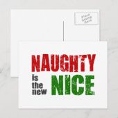 Naughty is het nieuwe Nice Feestdagenkaart (Voorkant / Achterkant)