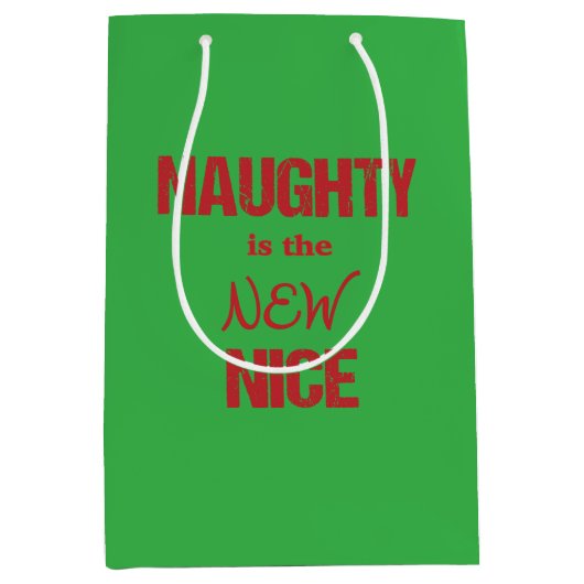 Naughty is het NIEUWE Nice Medium Cadeauzakje (Voorkant)