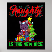 Naughty Is The New Nice Christmas Santa Xmas Premi Poster (Voorkant)
