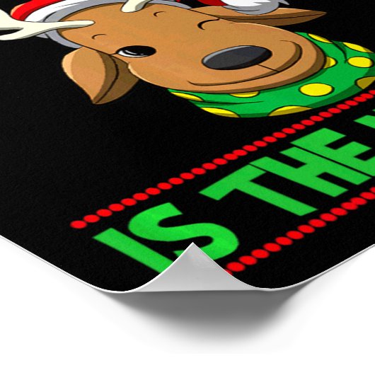 Naughty Is The New Nice Christmas Santa Xmas Premi Poster (Hoek)