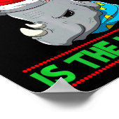 Naughty Is The New Nice Christmas Santa Xmas Premi Poster (Hoek)