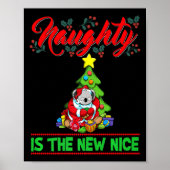 Naughty Is The New Nice Christmas Santa Xmas Premi Poster (Voorkant)