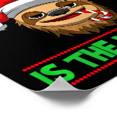 Naughty Is The New Nice Christmas Santa Xmas Premi Poster (Hoek)