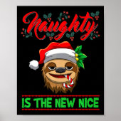 Naughty Is The New Nice Christmas Santa Xmas Premi Poster (Voorkant)
