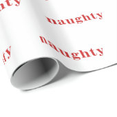 Naughty kerstinpakken papier (wit) (Rol Hoek)