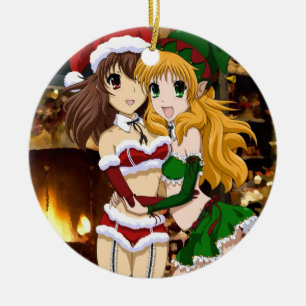 Naughty Kerstmis Keramisch Ornament