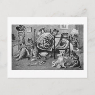 Naughty Kittens, Louis Wain Briefkaart