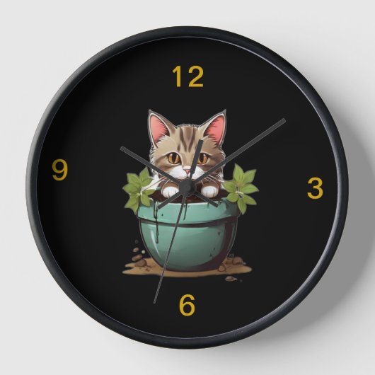 Naughty Kitty Horloge (Recto)
