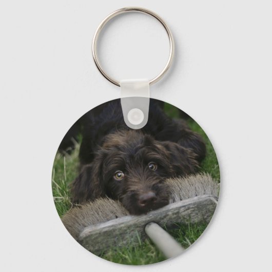 Naughty Labradoodle Sleutelhanger (Voorkant)