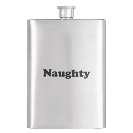 Naughty, lettres noires, flacon classique (devant)