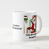 Naughty List Extra Grote Beker (Voorkant rechts)