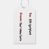 Naughty List Gremlin Cadeaulabel (Achterkant)