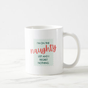 Naughty List Joyeux Noël Mug