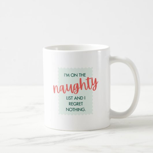 Naughty List Joyeux Noël Mug (Droite)