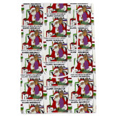 Naughty List Medium Cadeauzakje (Achterkant)