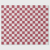 Naughty List & Nice List | Rode feestdag gecontrol Cadeaupapier (Vlak)