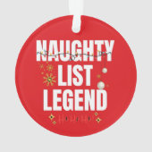 Naughty list ornament (achterkant)