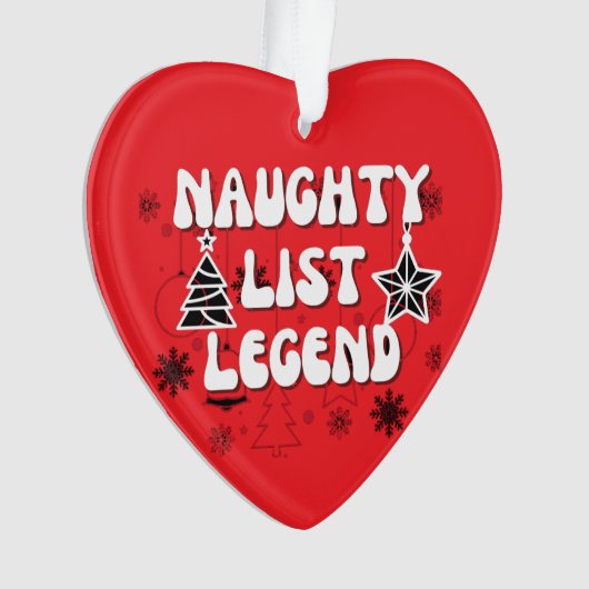 Naughty list ornament (voorkant)
