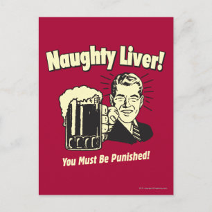 Naughty Liver: You Must Be Punished Briefkaart