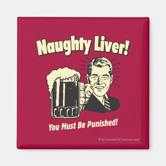Naughty Liver: You Must Be Punished Magneet (Voorkant)