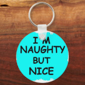 NAUGHTY MAAR NICE SLEUTELHANGER (Voorkant)