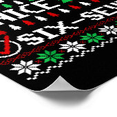 Naughty Nice 6-7 Funny Brainrot Meme Ugly Xmas Six Poster (Hoek)