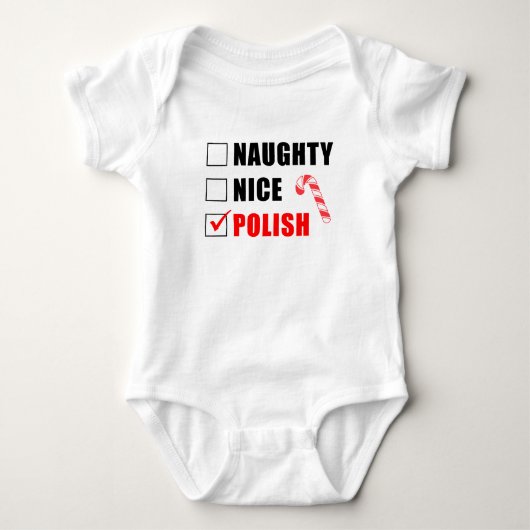 Naughty Nice Baby Bodysuit (Voorkant)