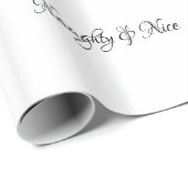 Naughty & Nice BlackScript - Cadeaupapier (Rol Hoek)