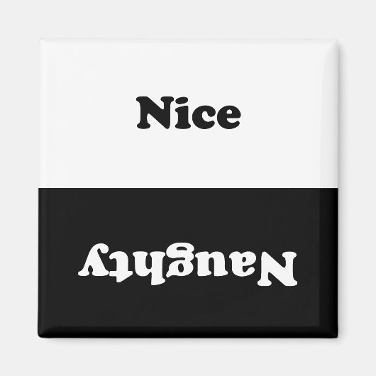 Naughty Nice Clean Dirty ON OFF Dishwas Laundry Magneet (Voorkant)