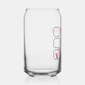 Naughty Nice Drunk Funny Holiday Christmas Blikvorm Glas (Rechts)