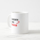 Naughty Nice Finnois Design Café Mug (Devant gauche)