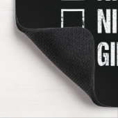 Naughty Nice Ginger Redhead Santa Hat Irish Christ Muismat (Hoek)