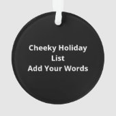 Naughty Nice Holiday List Funny Seasonal Humor (dos)