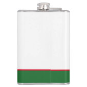 Naughty, Nice, ik heb geprobeerd - Grappig kerstci Heupfles (Achterkant)