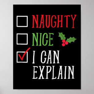 Naughty Nice, ik kan een grappige kerstlijst uitle Poster