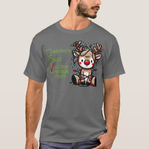 Naughty nice Ik koop mijn eigen spullen T-shirt