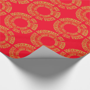 Naughty Nice Kerstmis 25 december Koekjes Cadeaupapier